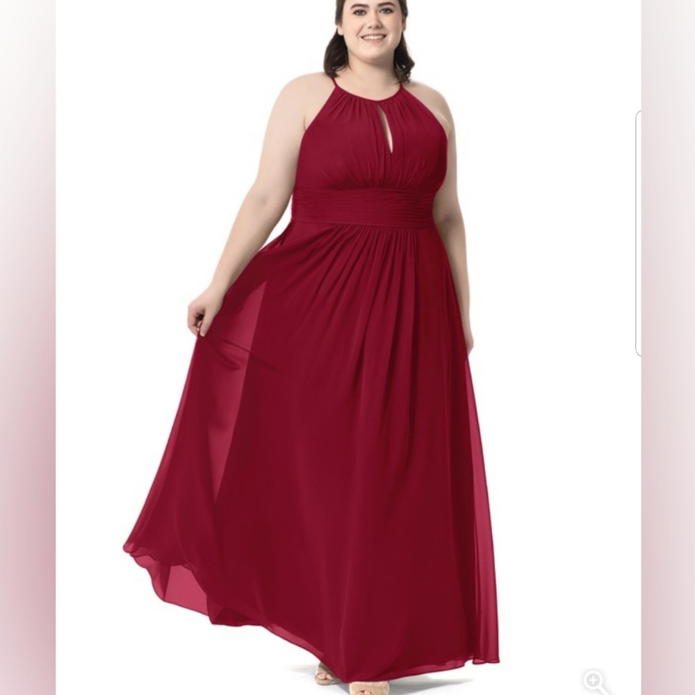 Burgundy dress